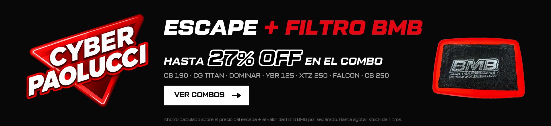 Cyber Paolucci: escape + filtro BMB, hasta 27% OFF