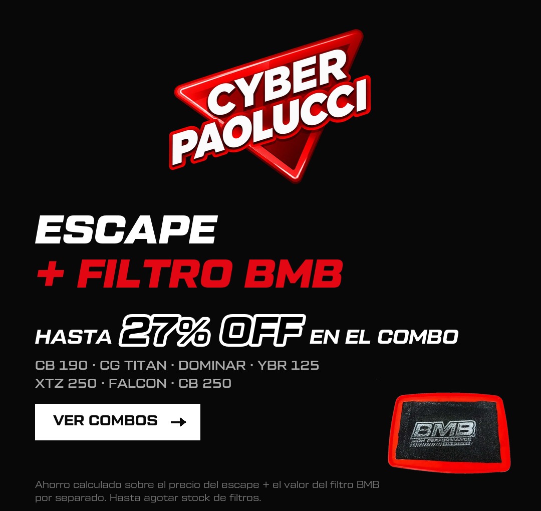 Cyber Paolucci: escape + filtro BMB, hasta 27% OFF