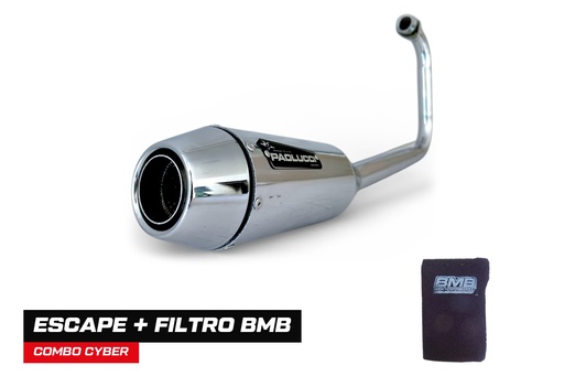 YAMAHA XTZ 250CC POR ABAJO ST2 CROMO + FILTRO BMB